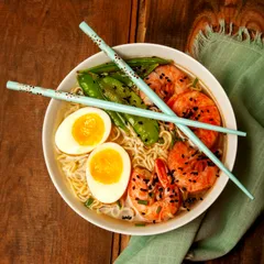 Placeholder image — bún riêu, a tomato and crab noodle soup
